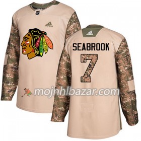 Dresovi Chicago Blackhawks Brent Seabrook 7 Adidas 2017-2018 Camo Veterans Day Practice Authentic - Muške